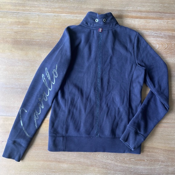 Cavallo Navy Rhinestone Zip-Up Jacket - Picture 2 of 7